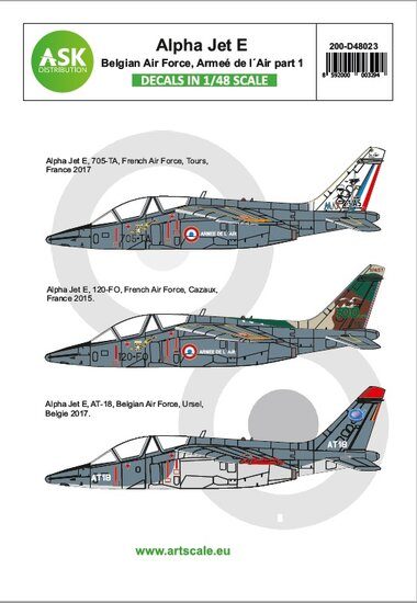 1/48 Alpha Jet E Belgian AF and Armeé de l'Air Part 1