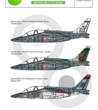 1/72 Alpha Jet E Belgian AF, Armeé de l'Air part 1
