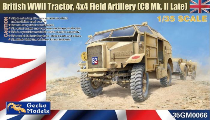 British WWII Tractor 4x4 Field Artillery (C8 Mk.II Late)