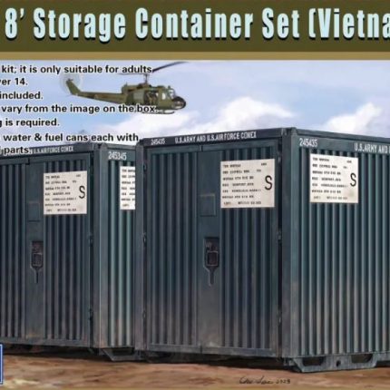 US Military 8' Storage Container Set Vietnam War Era