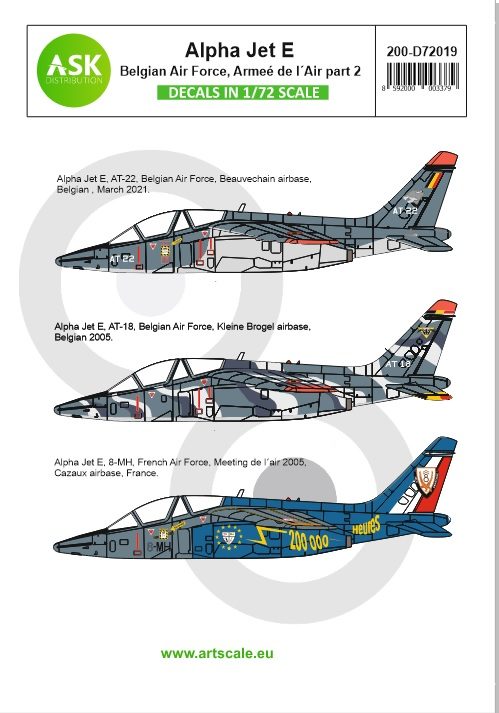 1/72 Alpha Jet E Belgian Air Force and Armeé de l'Air part 2