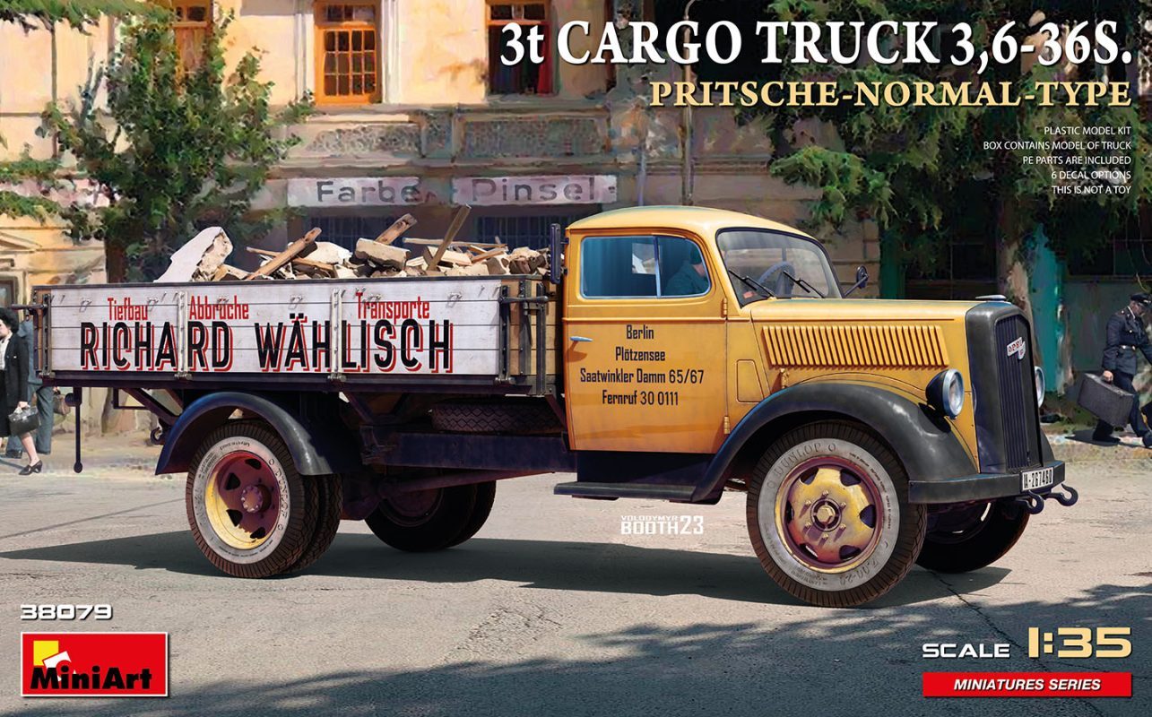 German 3t Cargo Truck 3,6-36S. Pritsche-Normal-Type