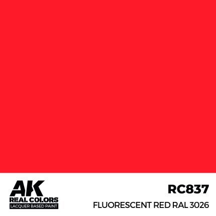 Fluorescent Red RAL 3026 17 ml.