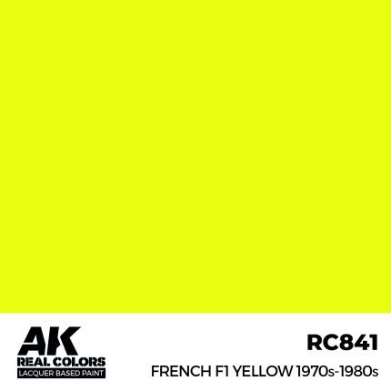 French F1 Yellow 1970s-1980s 17ml.