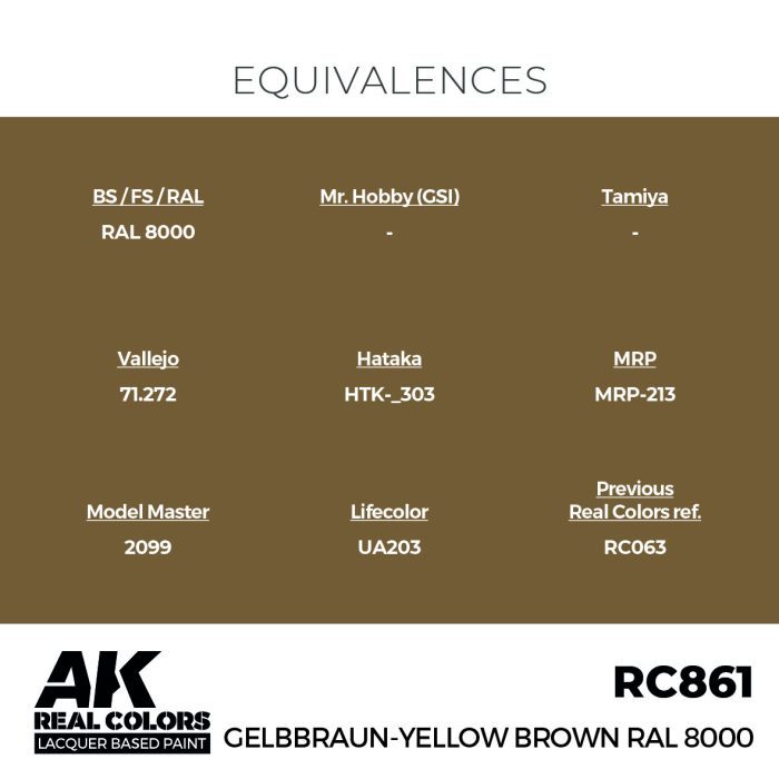 Gelbbraun-Yellow Brown RAL 8000 17 ml.