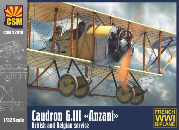 Caudron G.III "Anzani" British and Belgian Service