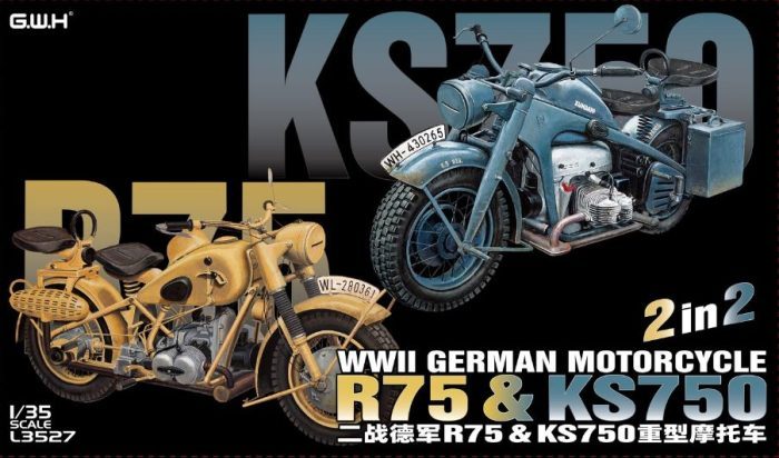 WWII German Motorcycle R75 & KS750 2 in 2