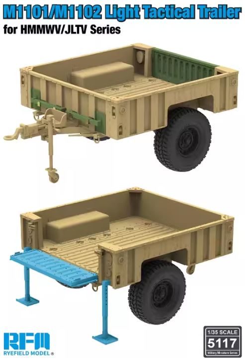 M1101/M1102 Light Tactical Trailer for HMMWV/JLTV Series