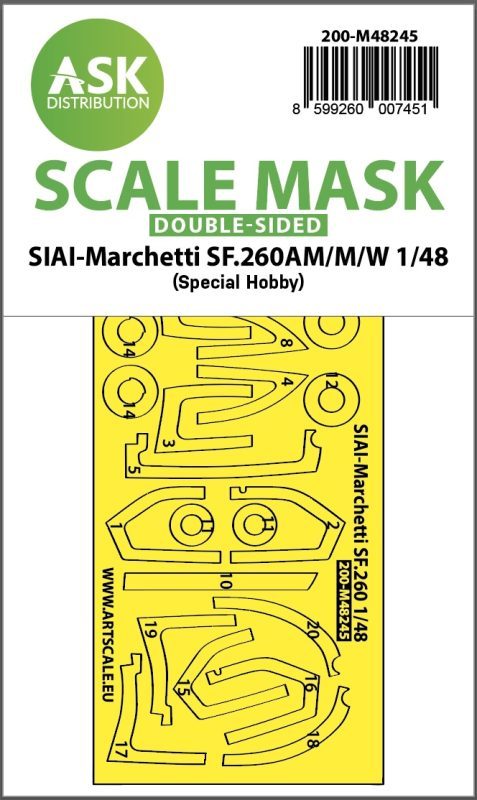 SIAI-Marchetti SF.260AM/M/W double-sided express fit mask Special Hobby