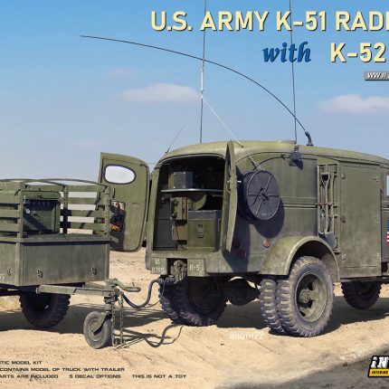 U.S. Army K-51 Radio Truck with K-52 Trailer Interior Kit