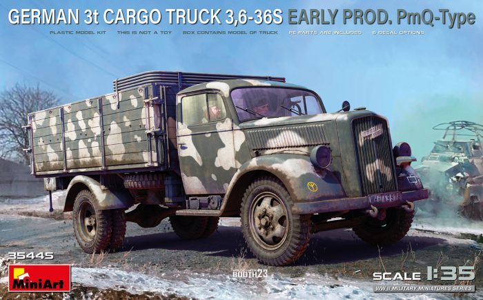 German 3t Cargo Truck 3,6-36S Early Prod. PmQ-Type